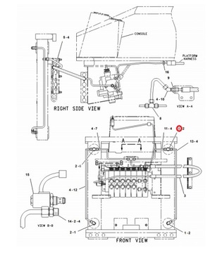 ТРОЙНИК ХОДА ГИДРО ЗАСЛОНКИ CAT 428 B C D E 6V8774