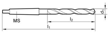 Wiertło stożkowe do metalu HSS Morsa MK2 22mm