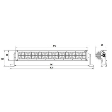 СВЕТОДИОДНАЯ ПАНЕЛЬ ГАЛОГЕННАЯ LEDBAR 120Вт для квадроцикла UTV Quad