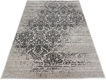 Dywan ADVENTURE 160x230 szary stalowy loft vintage koronka