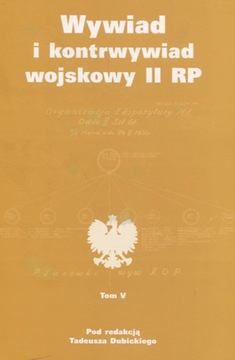 Военная разведка и контрразведка Второй Польской Республики, Том 5 Дубицкий