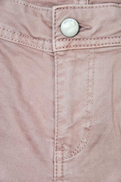Primark Damskie Jeansowe Bawełniane Cieliste Spodnie Jeansy Zamki S 36