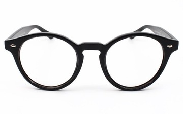 Okulary Zerowki Retro Czarne Hippie Unisex Duze