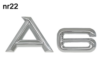 ZNACZEK Audi logo emblemat napis Audi A6 nr22