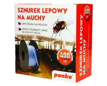 SZNUREK LEP PUŁAPKA LEPOWA NA MUCHY 400M PANKO