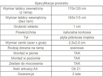 Пробковая доска 170х120 см, 120х170, отличное качество!