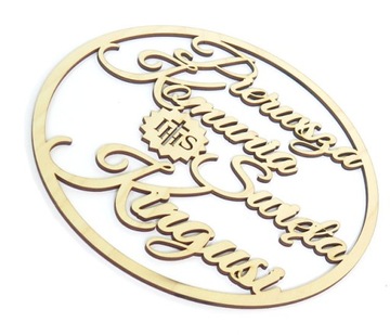 OBRĘCZ KOŁO NA Pierwszą Komunię Świętą 60cm UO54