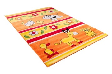 DYWAN FUN KIDS 140x190 DZIECI Pies Krówka Kurka 8o
