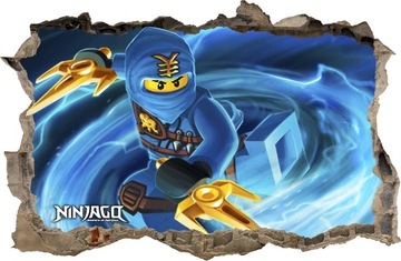 NAKLEJKI NA ŚCIANĘ Dziura LEGO NINJAGO 89 100x65cm
