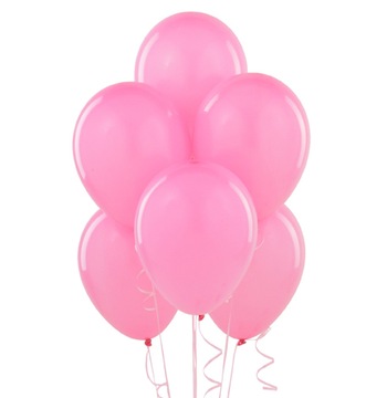 Balony Pastelowe RÓŻOWE Urodziny Chrzest Baby Shower Wesele Komunia 100szt.