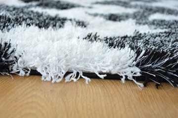 фото ориг. №4, Carpet shaggy polyester 5cm 200x300 zigzag black