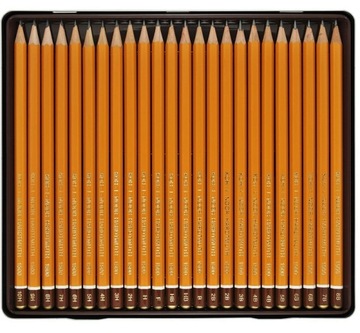 Ołówki grafitowe zestaw 24X KOH-I-NOOR 1504 8B-10H