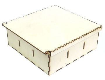ЗАКРЫТАЯ КОРОБКА С ОТДЕЛЕНИЯМИ 21x21x7,5см EZ49