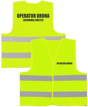 UNIWERSALNA KAMIZELKA ODBLASKOWA OPERATOR DRONA XL