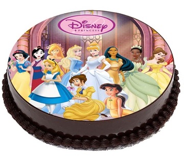 OPŁATEK NA TORT Księżniczki Disney Bajki 20cm