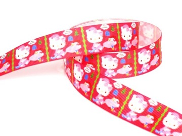 R91 Tasiemka RYPSOWA wstążka BAJKA HELLO KITTY