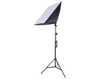 2 lampy światła ciągłego 425W softbox 50x70 statyw