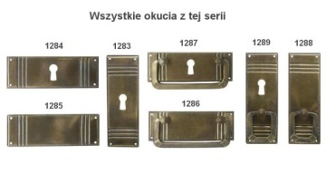Вертикальный латунный знак № 1283.