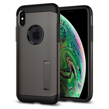 Plecki Spigen Slim Armor do Apple iPhone XS Max szare