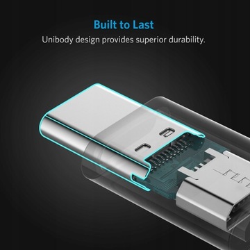 ANKER PRZEJŚCIÓWKA ADAPTER MICRO USB TYP-C 4SZTUKI