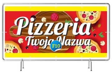 Baner REKLAMA Gotowe 2,5x1,25m - Pizzeria Pizza