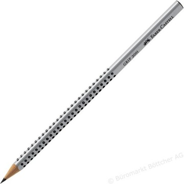 Ołówek trójkątny HB Grip 2001 Faber Castell szary