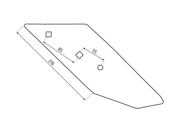 ДОЛОТО LEMKEN ЛЕВОЕ B2S 3364051 15мм FRANK