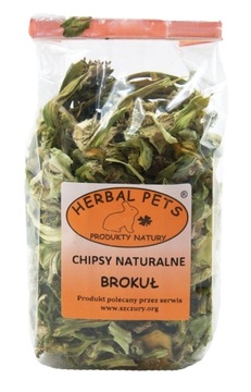 HERBAL PETS CHIPSY NATURALNE BROKUŁ SUSZONY 50G