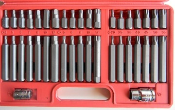 ZESTAW BITÓW KLUCZY IMBUS SPLINE TORX 40 el BIT