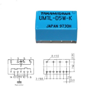 Przekaźnik UM1L-D5W-K 0.1A 30Vdc Takamisawa 5V