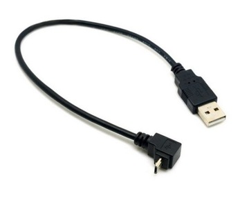 Кабель углового кабеля Micro USB для верхней части USB 0,3 м