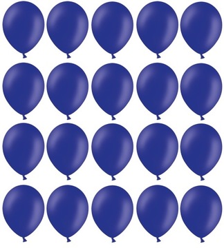 Balony Granatowe 25cm Pastelowe 20szt ślub party