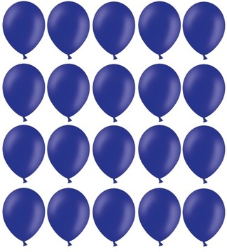 Balony Granatowe 25cm Pastelowe 20szt ślub party