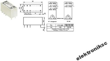 Реле RM84-2012-35-5230 230В переменного тока 2x8А/250В переменного тока