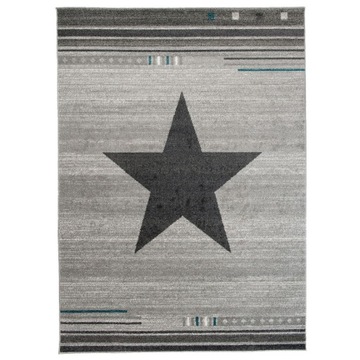 Dywan Maroko GWIAZDA 200x290 L916C GRAY