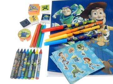Toy Story ZESTAW PIECZĄTKI naklejki kredki 3369