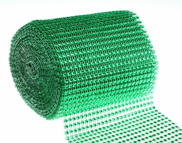 SN628-13 PAS DIAMENTOWY CYRKONIE TAŚMA ZIELONY FL