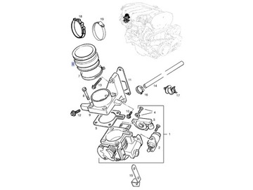ШЛАНГ ВПУСКНОГО ПАТРУБКА OPEL VECTRA B 1.6