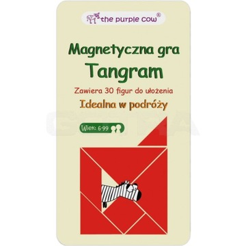 PURPLE COW Podróżna gra magnetyczna TANGRAM