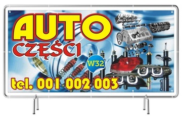 Solidny Baner reklamowy 3x1m Auto Części -SZYLD