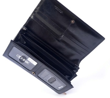 Dámska kožená peňaženka OCHNIK SL-125-99 prírodná koža čierna