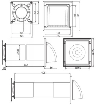 REKUPERATOR KOMPAKTOWY HRV100P + sterowany pilotem