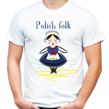 Koszulka t-shirt polish folk folkowa z Polski -M