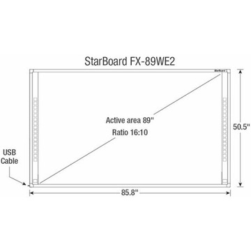 Интерактивная доска Hitachi StarBoard FX-89WE2