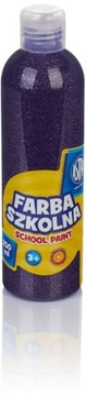 Farba szkolna ASTRA brokatowa 250 ml fioletowa