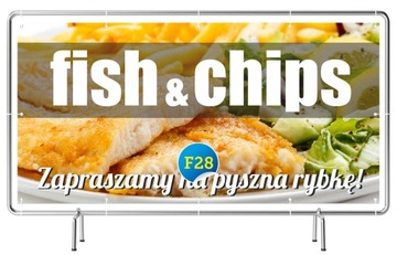 РЕКЛАМНЫЙ баннер 2,5х1,2м - Ресторан Fish Fry