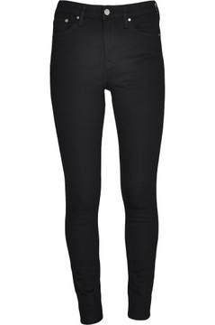 H&M Damskie Spodnie Czarne Jeansy Jeans Rurki Regular Waist XXS 32 25/30