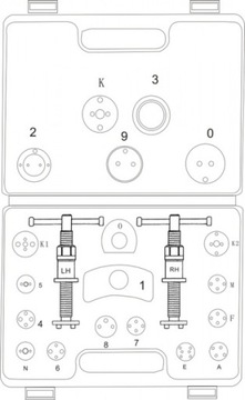 КОМПЛЕКТ ДЛЯ СНЯТИЯ ТОРМОЗНОГО ПОРШНЯ ДЛЯ РЕВЕРСНОГО РЕМОНТА ПРЕСС 21 EL