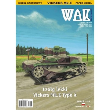 WAK 7-8/17 Czołg lekki Vickers Mk.E Type A 1:25