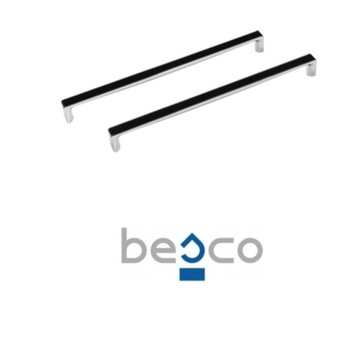 BESCO UCHWYT WANNOWY OXA LONG BLACK MODERN QUADRO